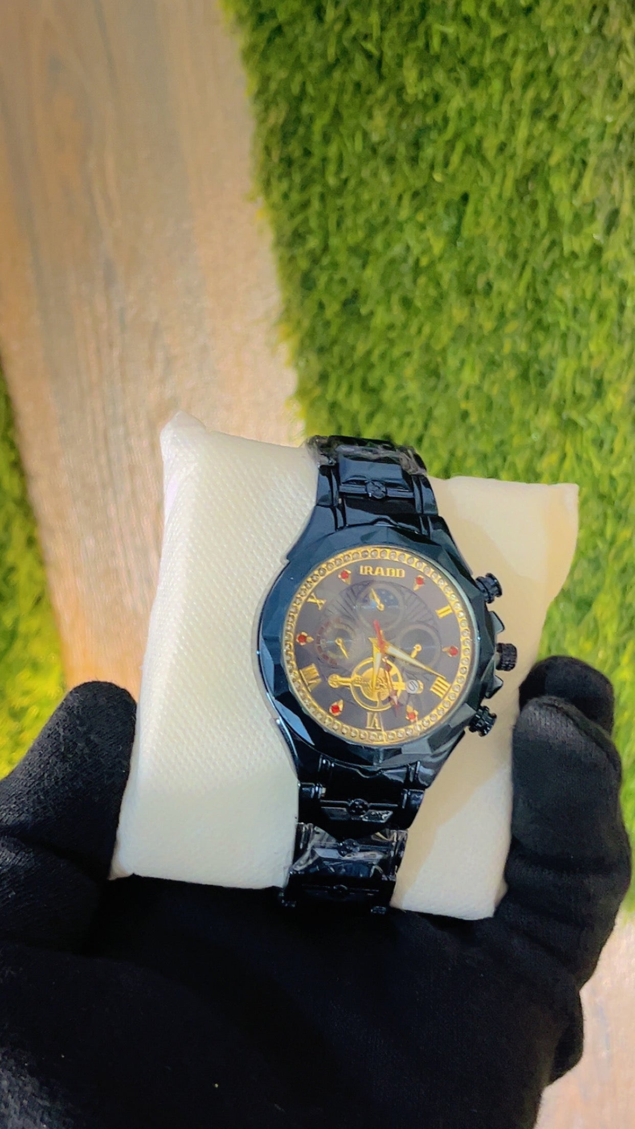 Luxury Men’s Chronograph Wristwatch – Golden & Blue color Steel Collection