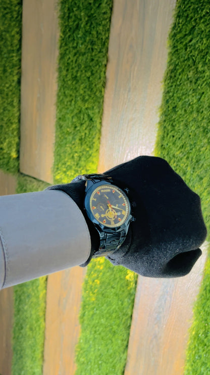Luxury Men’s Chronograph Wristwatch – Golden & Blue color Steel Collection